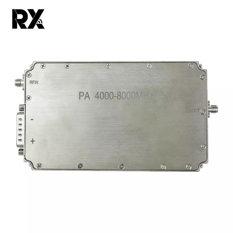 Ultra širokopasovni C-pas 4-8 GHz 50 W RF sistem ojačevalnika moči